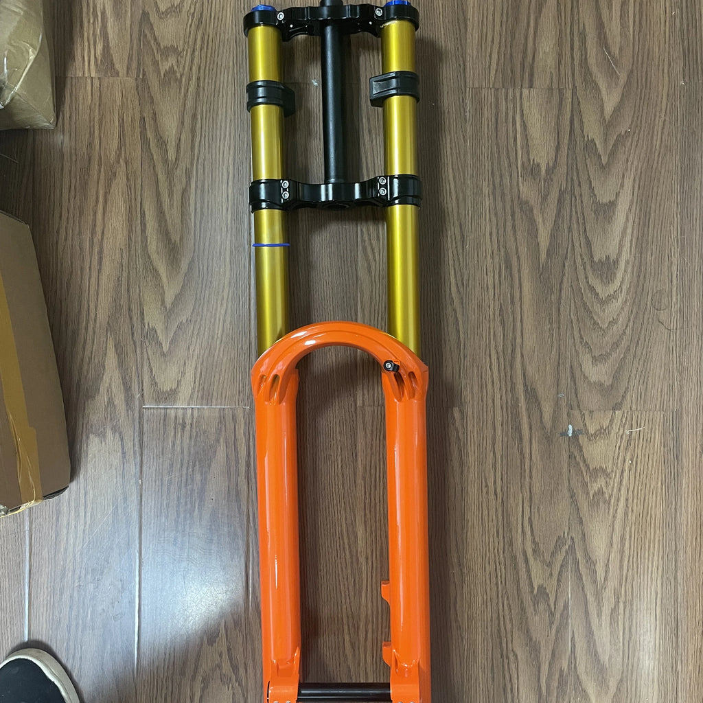 Suspension Front Fork Dirt Bike Double Crown Ebike Fork with Head Light Mounting Feature for Surron Bike