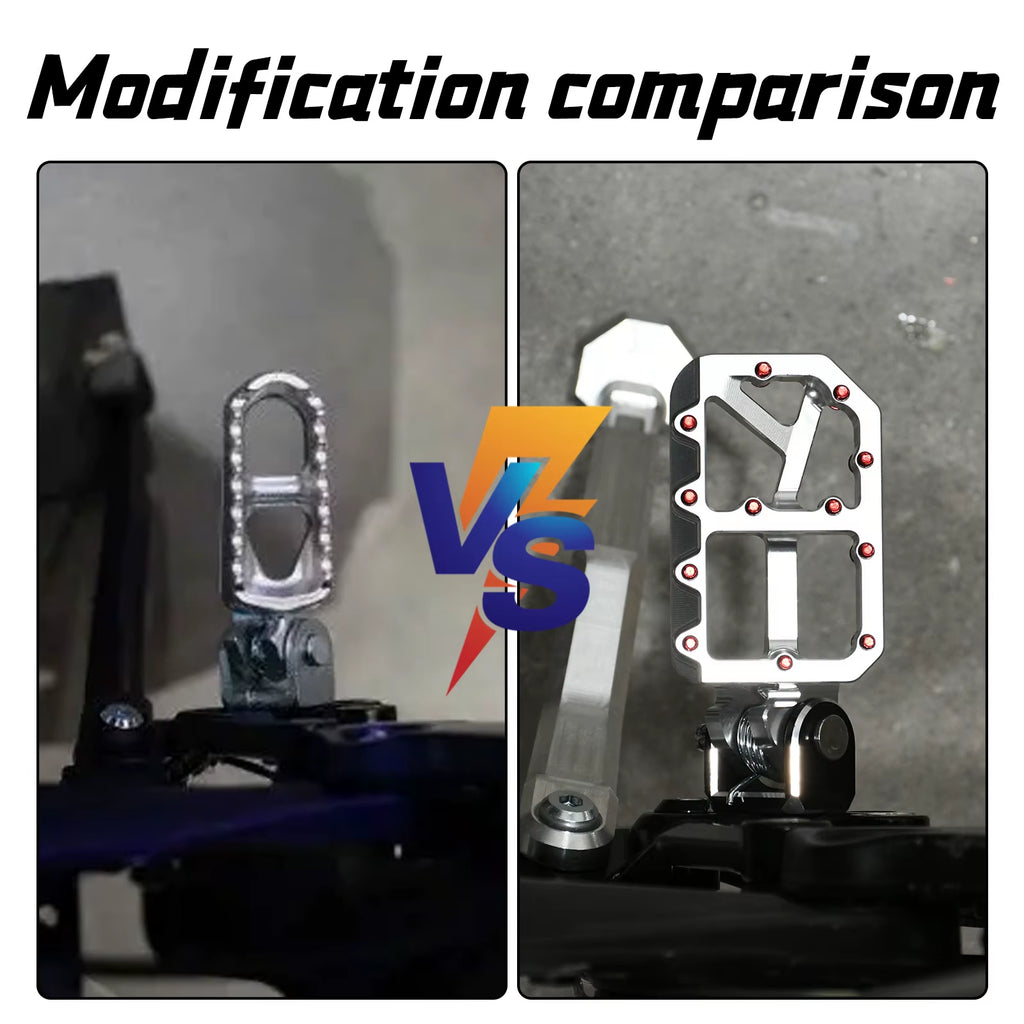 For Talaria Modified Surron Silver Foot Pegs Light Bee X Wide Pegs for Surron Lbx Upgraded Chrome Pedal Suitable for E-Ride Pro