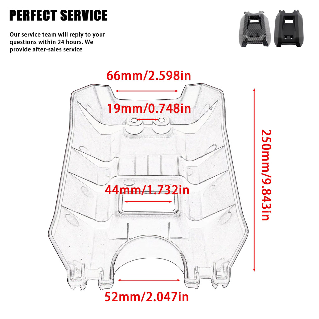 For Surron Parts Electric Bike Carbon Fiber Battery Compartment Cover Light Bee X Segway X260 Motorcycle Accessories Off-Road