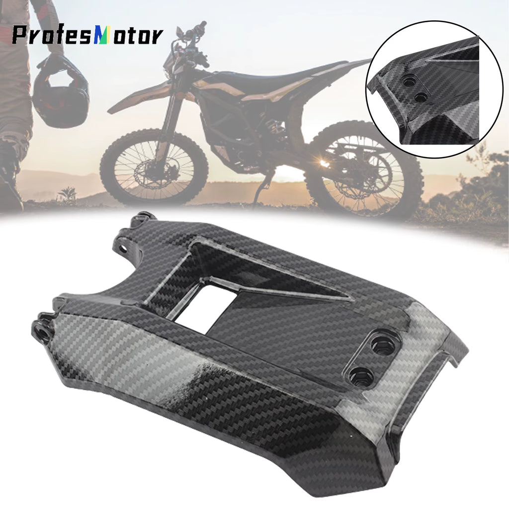 For Surron Parts Electric Bike Carbon Fiber Battery Compartment Cover Light Bee X Segway X260 Motorcycle Accessories Off-Road